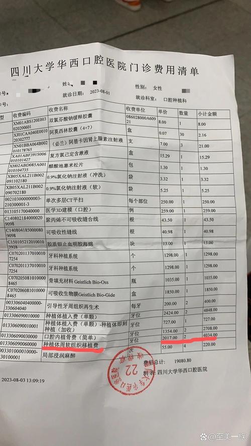  收费明细