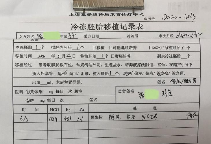 试管婴儿病例图片