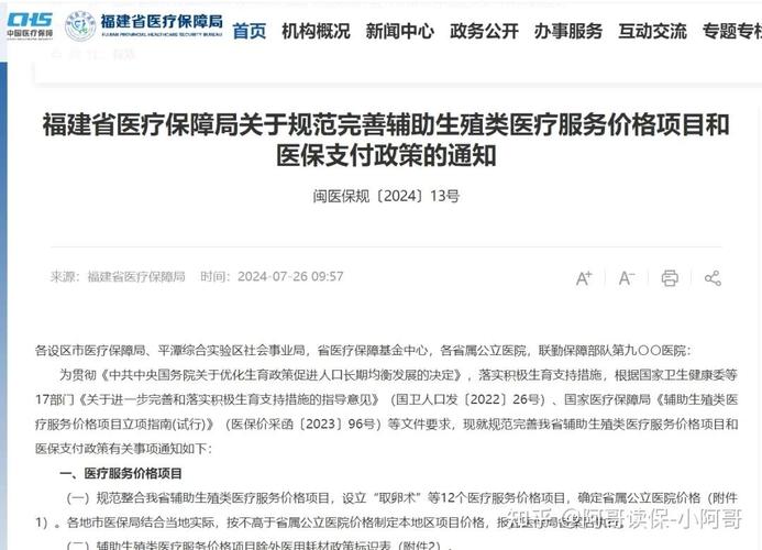 福建省试管婴儿的补助政策是什么？