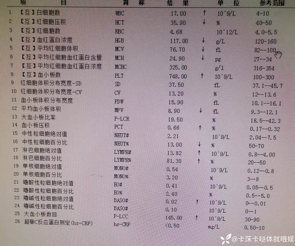 白细胞质量