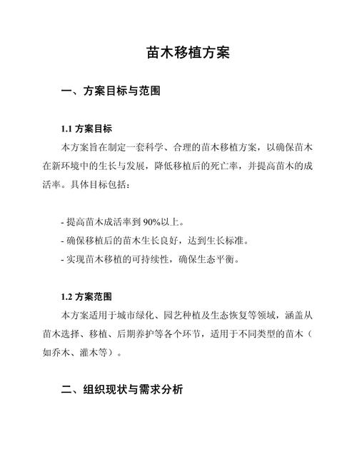 移植方案