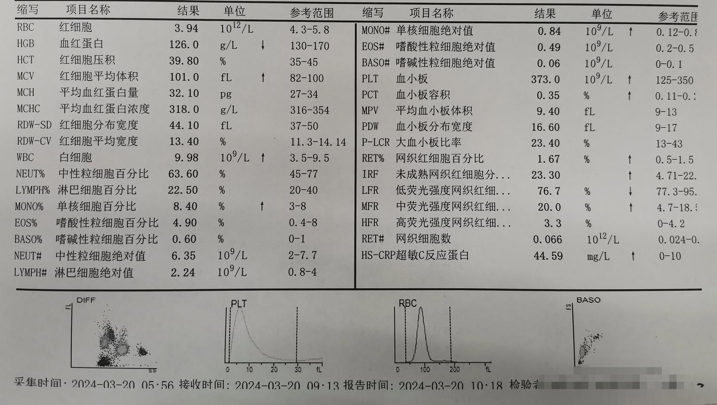  血检项目