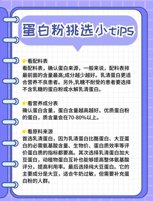 蛋白粉选择