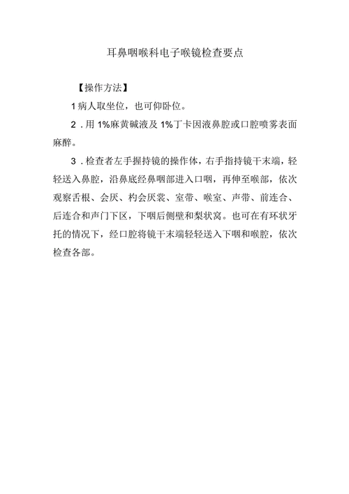 检查要点
