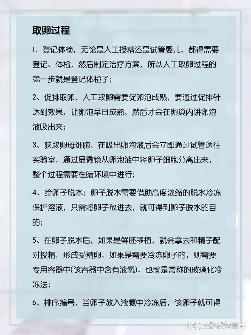 试管婴儿细节