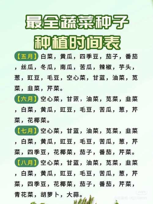  种植时间