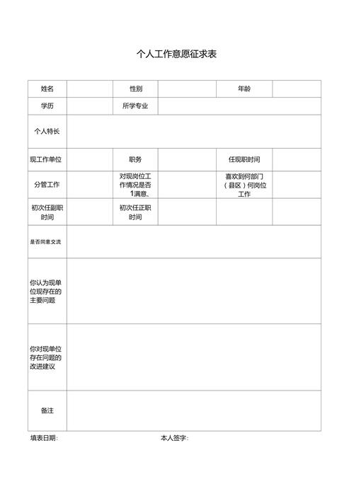 个人意愿