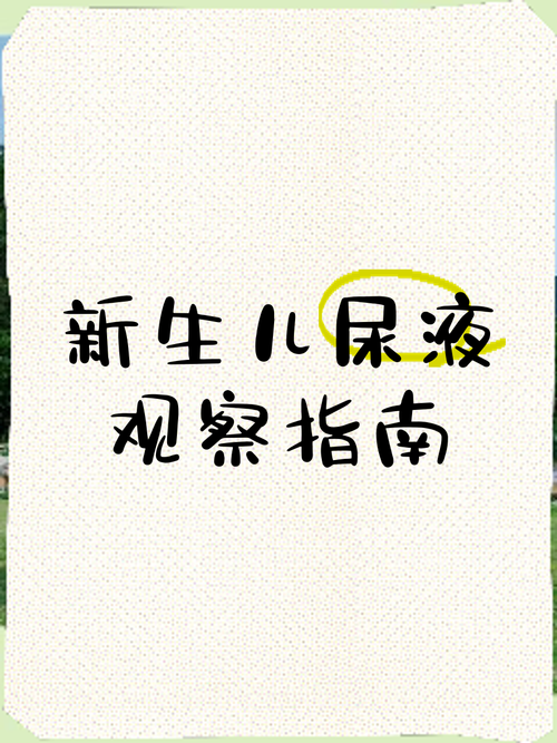 试管婴儿几天能解手：关于新生儿排尿的指南