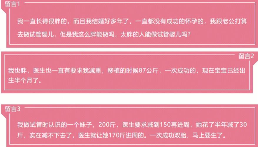 胖子真的不能做试管婴儿吗？真相揭秘！