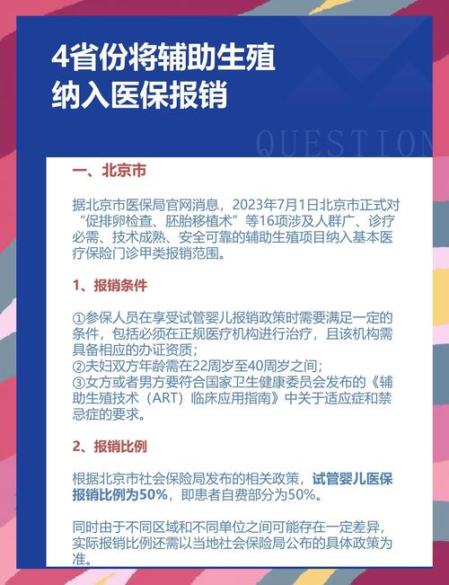 试管婴儿在北京的报销政策及要求是什么？