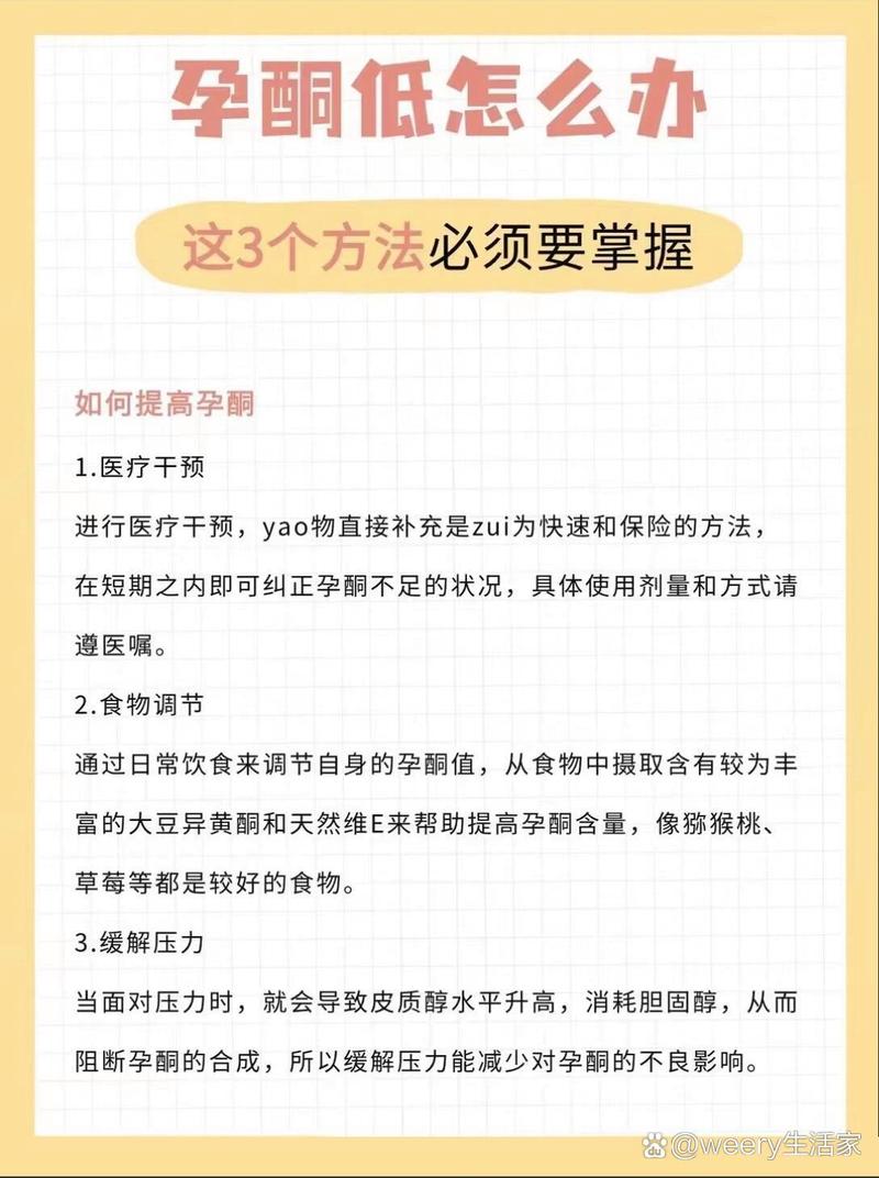 试管婴儿后孕酮低该怎么办？