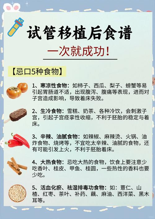 试管婴儿移植后如何进行饮食和生活调理？