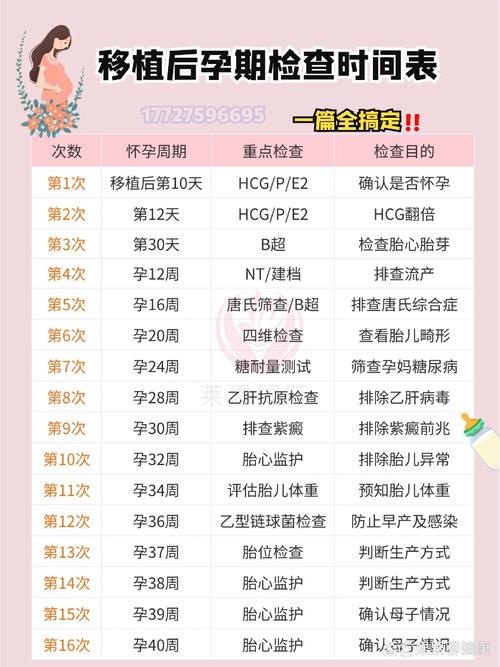 试管婴儿移植后需要做哪些关键检查？